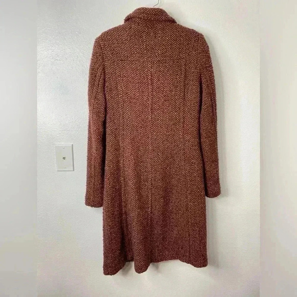 H&M Tweed Wool Blend Longline Coat - Picture 3 of 8